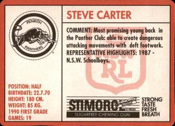 1991 Stimorol NRL #24 Steve Carter Back